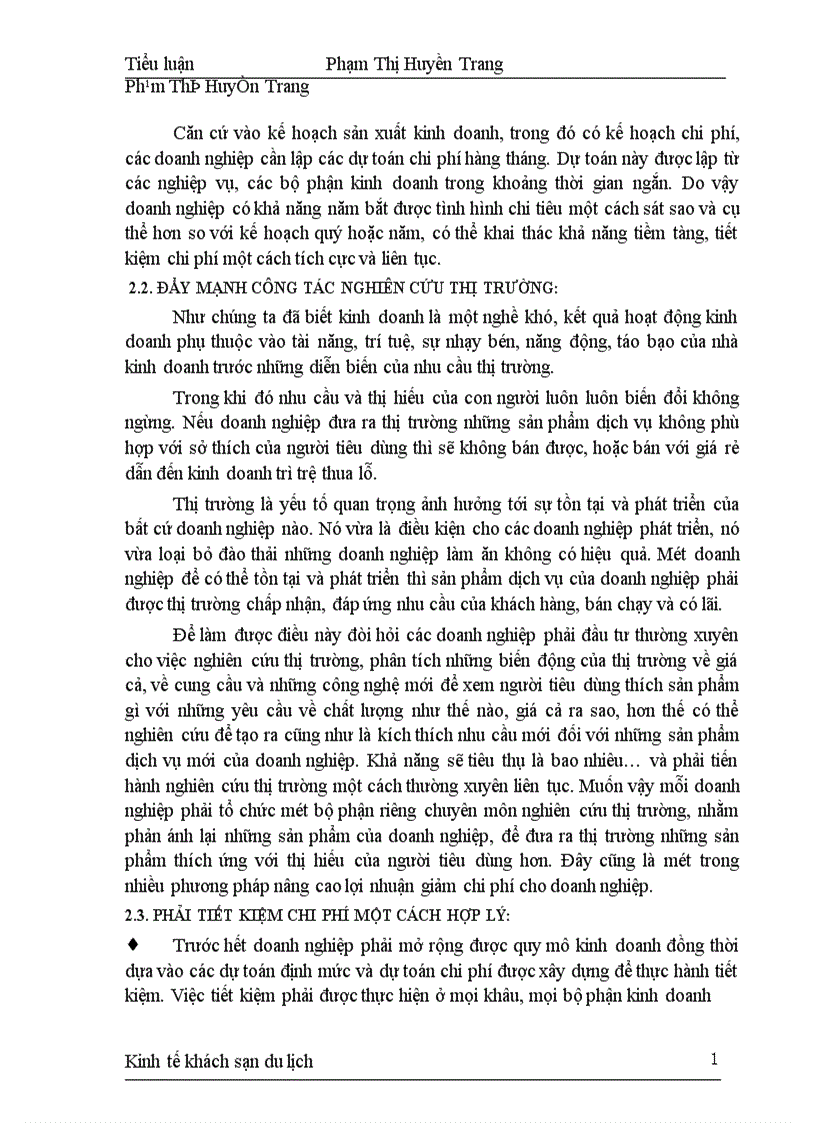 image for page Các nhân tố ảnh hưởng đến chi phí kinh doanh KS DL và các biện pháp tiết kiệm chi phí trong các doanh nghiệp KS DL ở nước ta hiện nay 1
