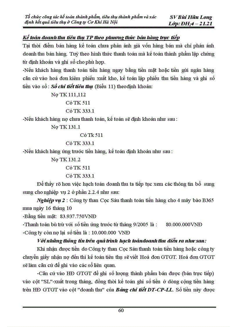 image for page Tổ chức công tác kế toán thành phẩm và tiêu thụ thành phẩm và xác định kết quả tiêu thụ ở công ty cơ khí Hà Nội 1