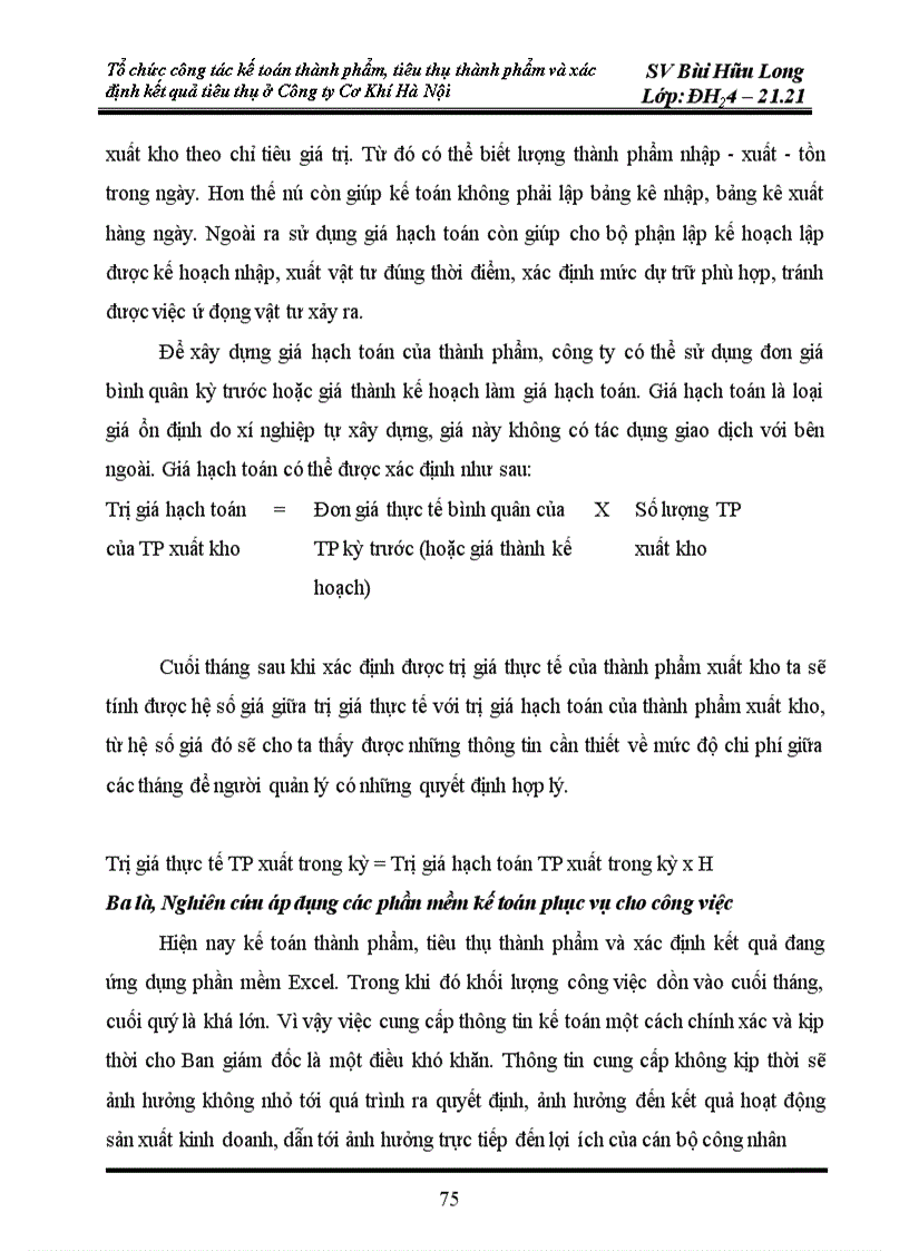 image for page Tổ chức công tác kế toán thành phẩm và tiêu thụ thành phẩm và xác định kết quả tiêu thụ ở công ty cơ khí Hà Nội 1