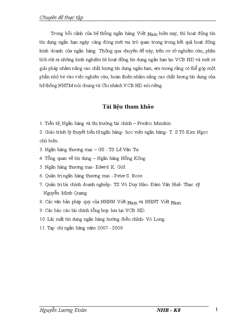 image for page Giải pháp nâng cao chất lượng tín dụng ngắn hạn tại Ngân hàng TMCP Ngoại thương Việt Nam Chi nhánh Hải Dương