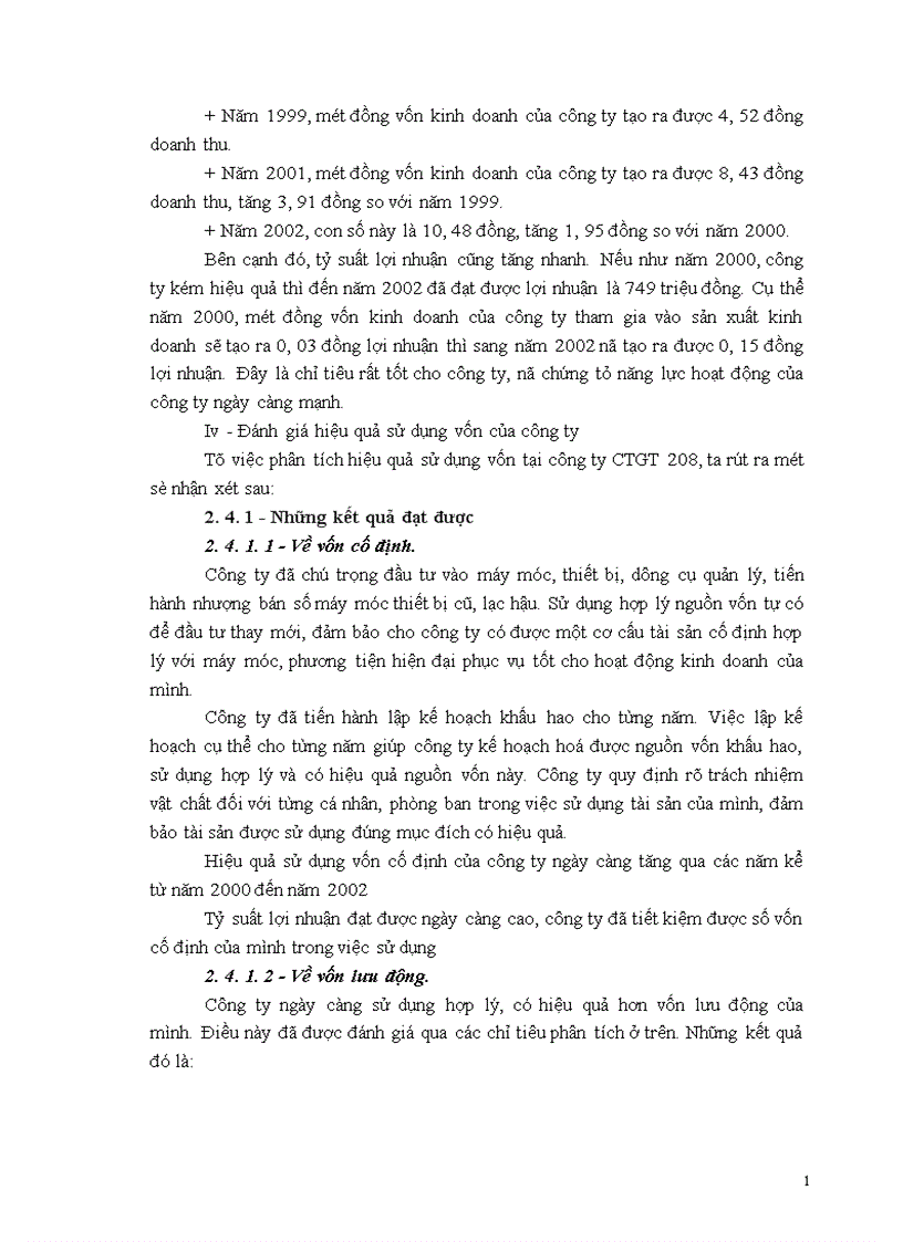 image for page Một số giải pháp nhằm nâng cao hiệu quả sử dụng vốn tại Công ty công trình giao thông 208 thuộc tổng giao thông 4 Bộ Giao Thông Vận tải