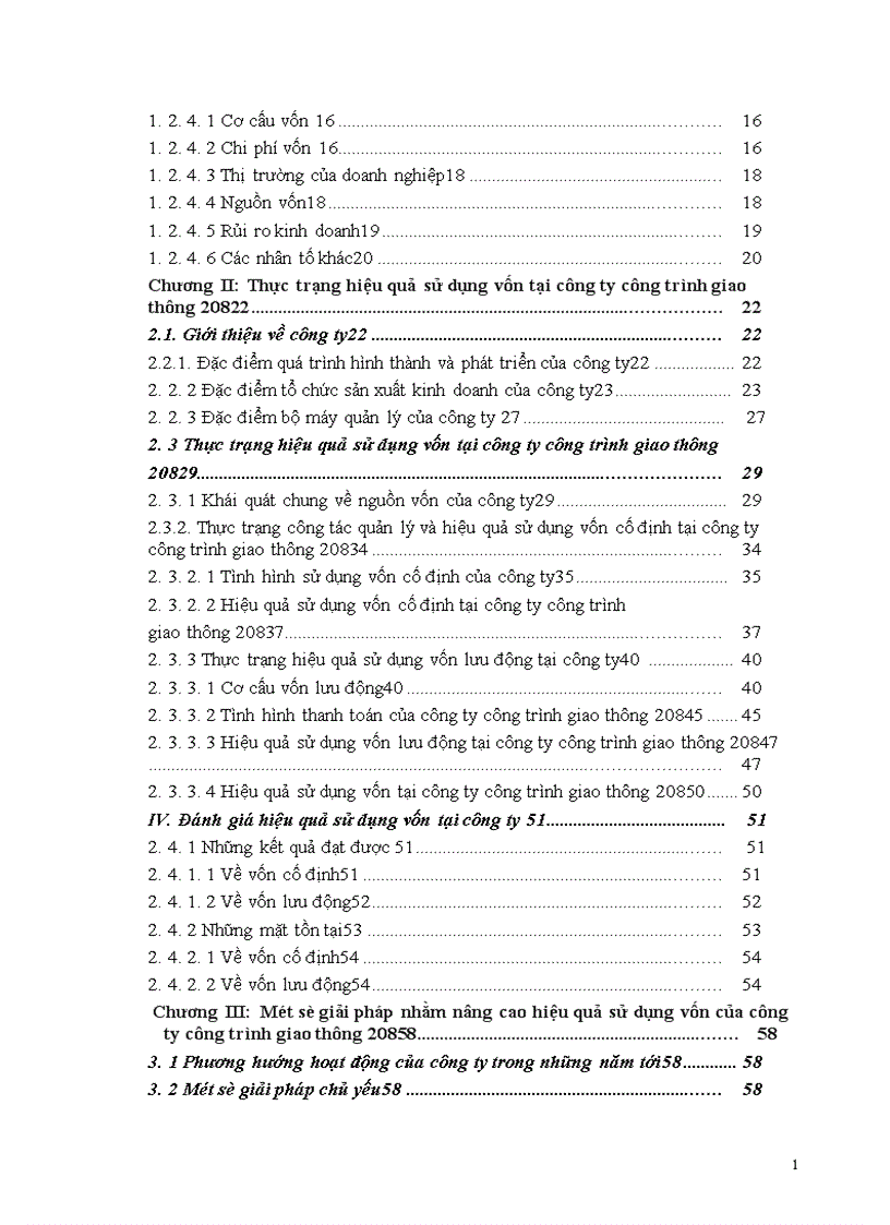 image for page Một số giải pháp nhằm nâng cao hiệu quả sử dụng vốn tại Công ty công trình giao thông 208 thuộc tổng giao thông 4 Bộ Giao Thông Vận tải