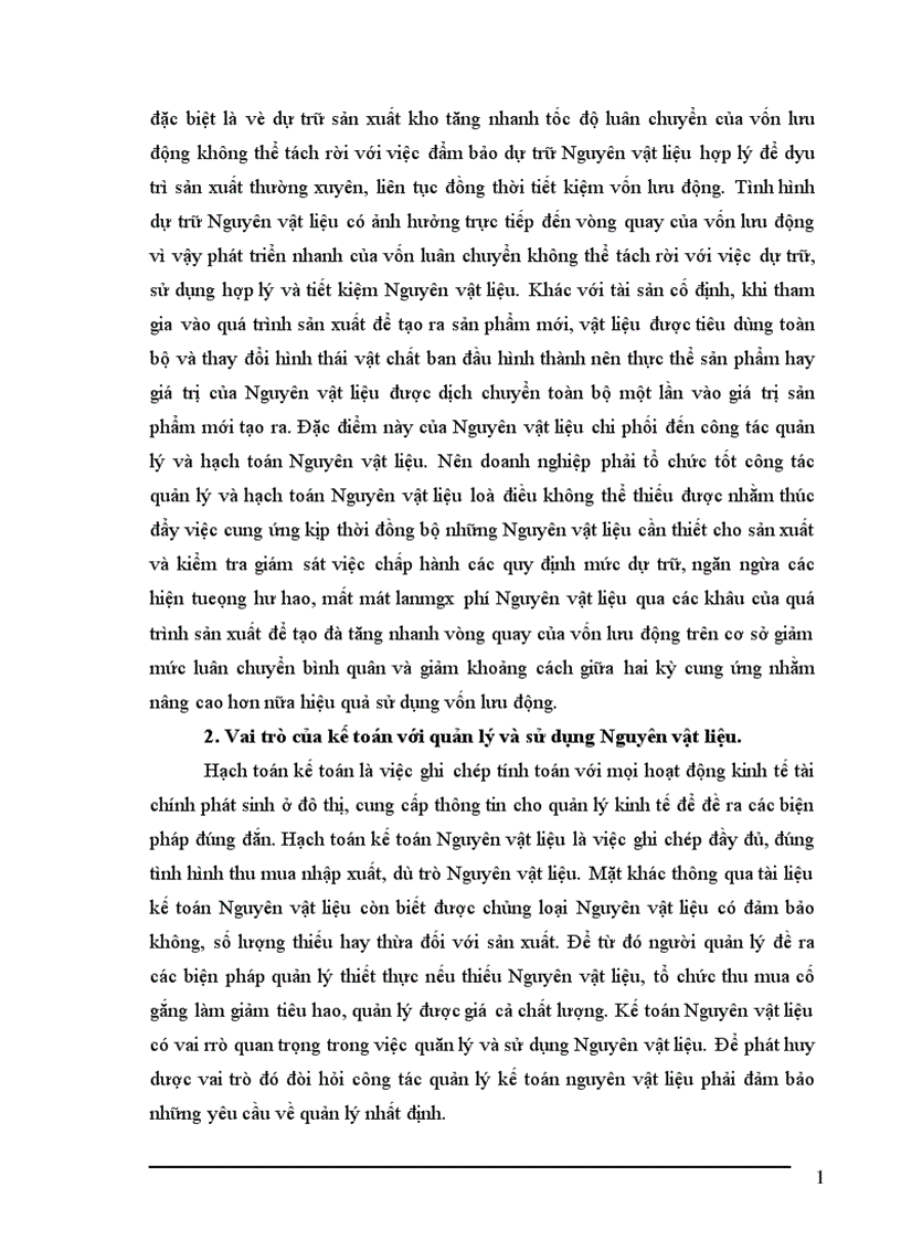 image for page Công tác hạch toán nguyên vật liệu tại Công ty Cổ Phần Diêm Thống Nhất 1