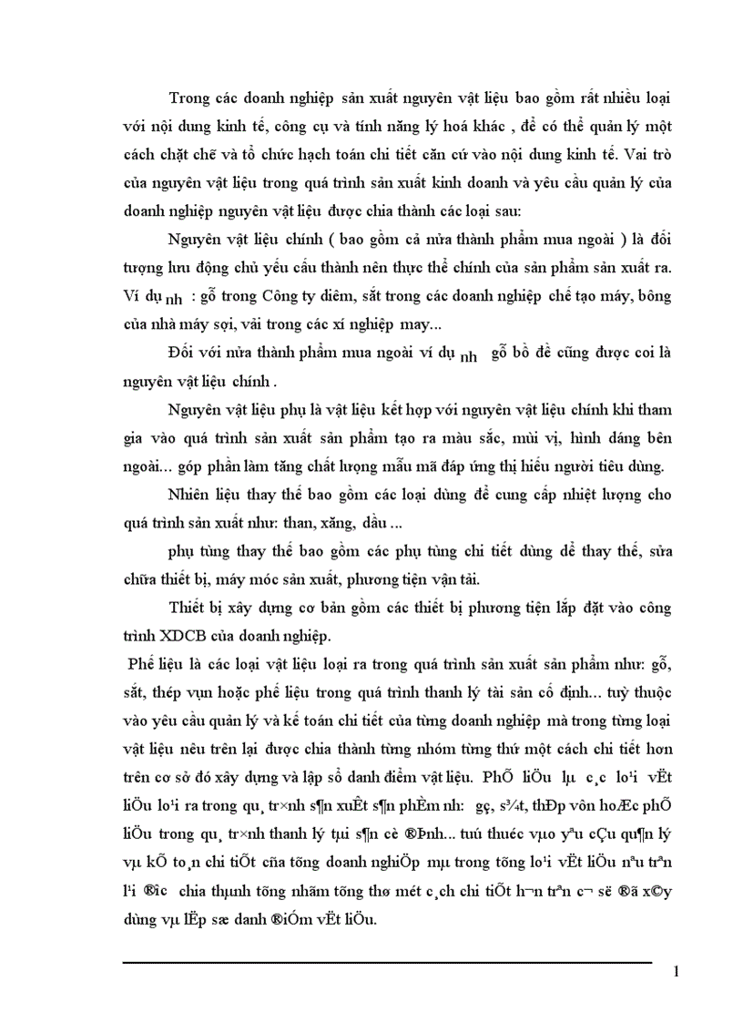 image for page Công tác hạch toán nguyên vật liệu tại Công ty Cổ Phần Diêm Thống Nhất 1