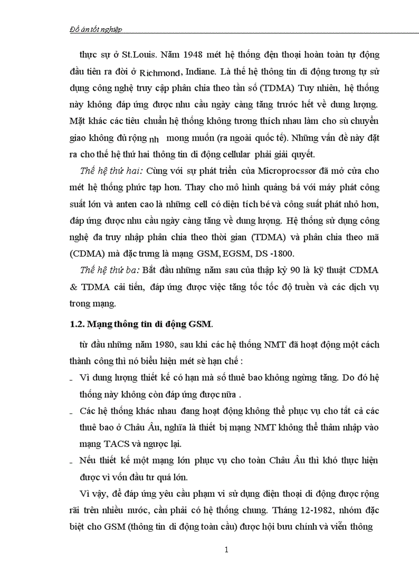 image for page Tổng quan về mạng thông tin di động GSM