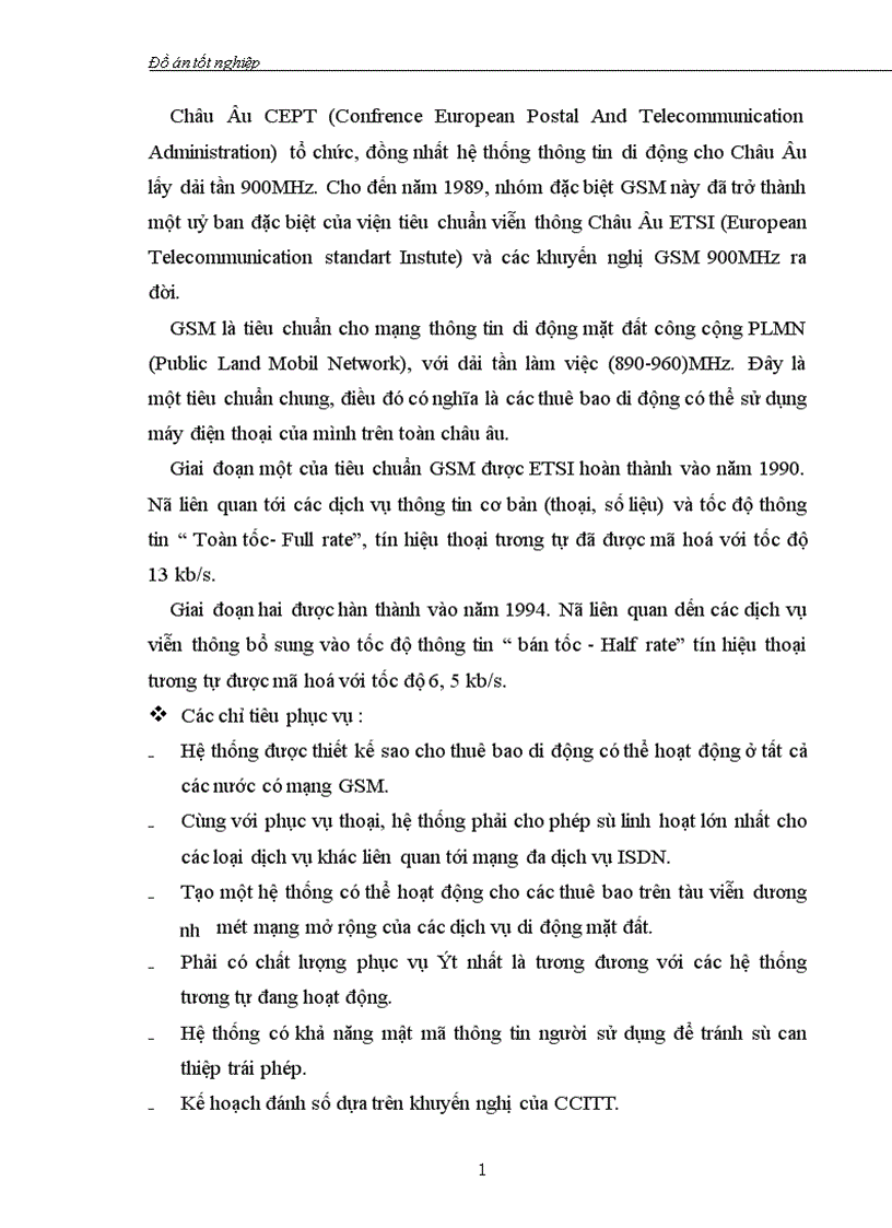 image for page Tổng quan về mạng thông tin di động GSM