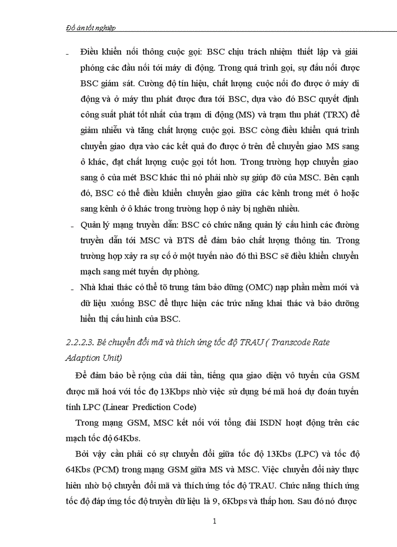 image for page Tổng quan về mạng thông tin di động GSM