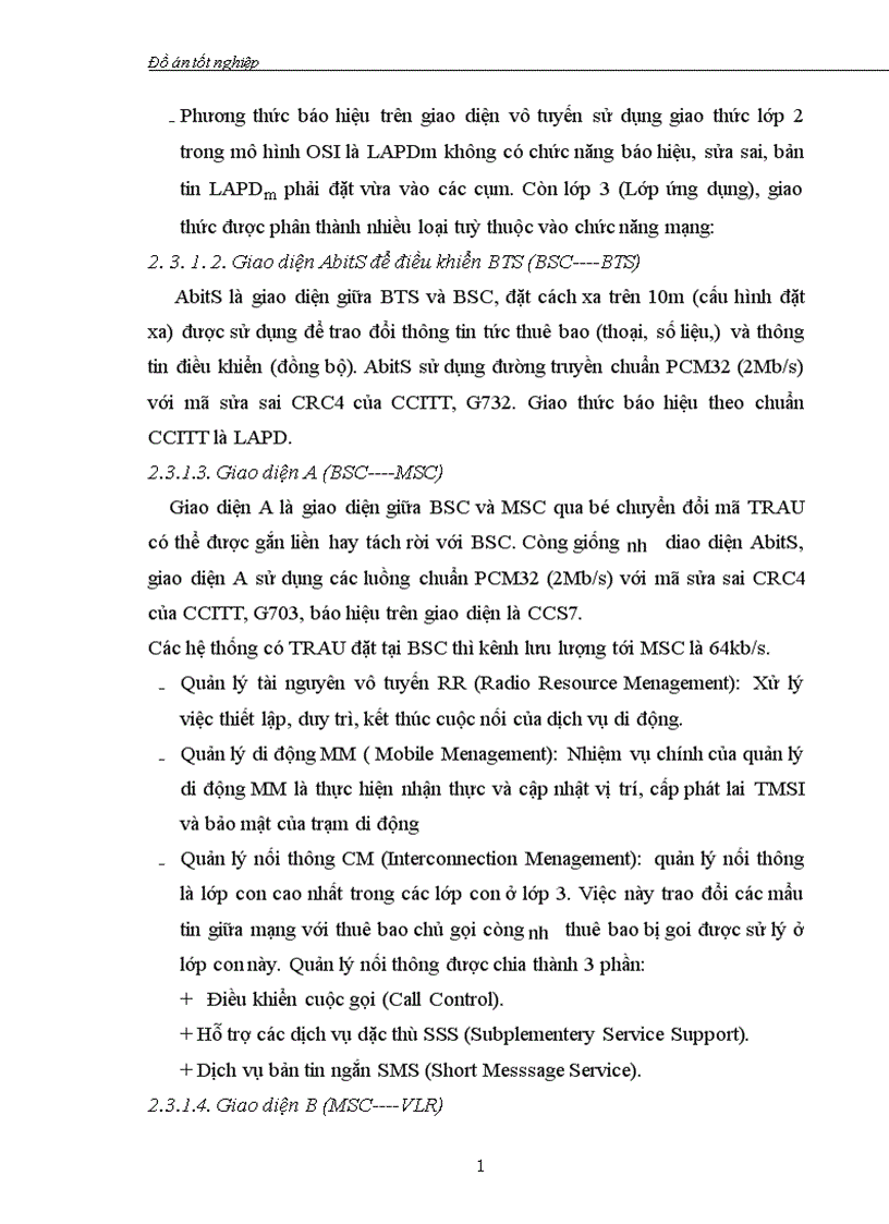 image for page Tổng quan về mạng thông tin di động GSM