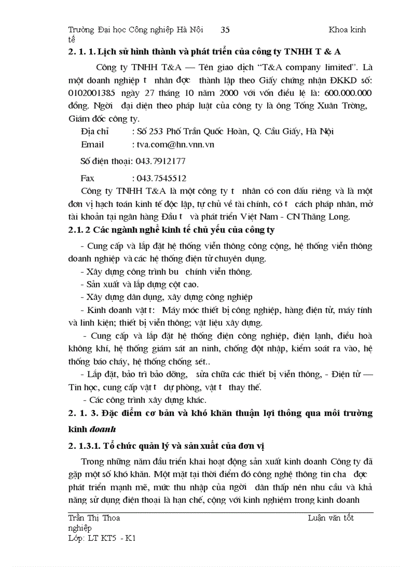 image for page Hoàn thiện công tác kế toán tiền lương và các khoản trích theo lương tại Công ty TNHH T A