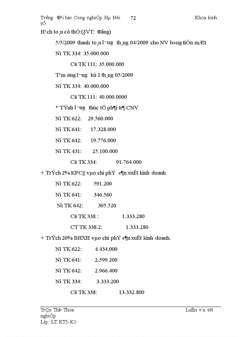 image for page Hoàn thiện công tác kế toán tiền lương và các khoản trích theo lương tại Công ty TNHH T A