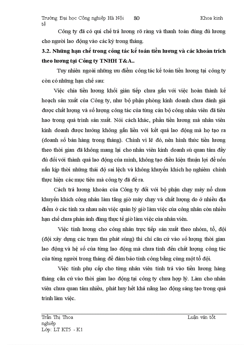 image for page Hoàn thiện công tác kế toán tiền lương và các khoản trích theo lương tại Công ty TNHH T A