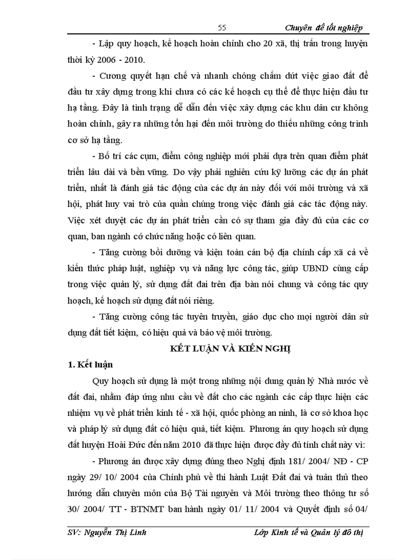 image for page Đánh giá quy hoạch sử dụng đất trên địa bàn Huyện Hoài Đức TP Hà Nội giai đoạn 2006 2010 1
