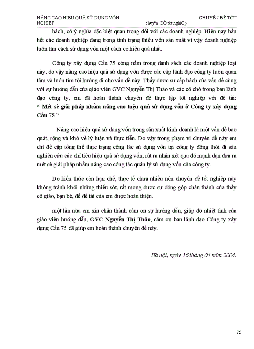 image for page Một số biện pháp nhằm nâng cao hiệu quả sử dụng vốn tại Công ty xây dựng Cầu 75 1