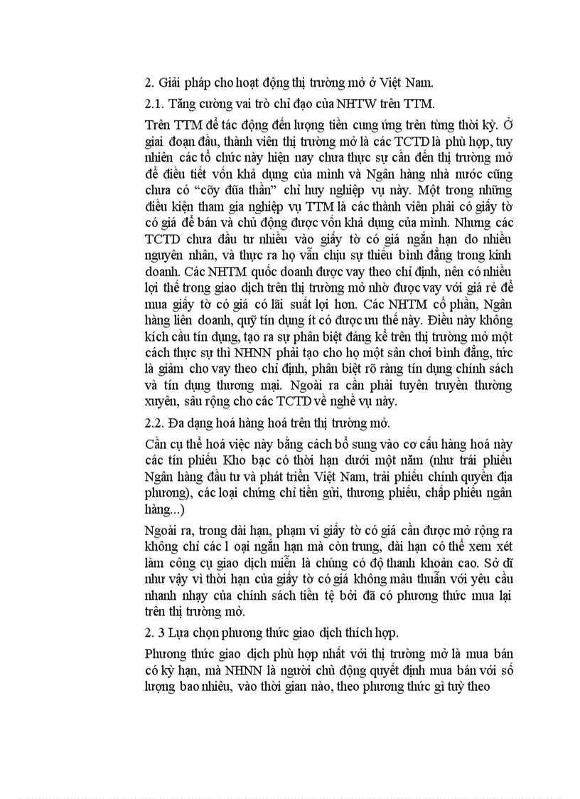 image for page Thực trạng hoạt động thị trường mở ở Việt Nam hiện nay 1