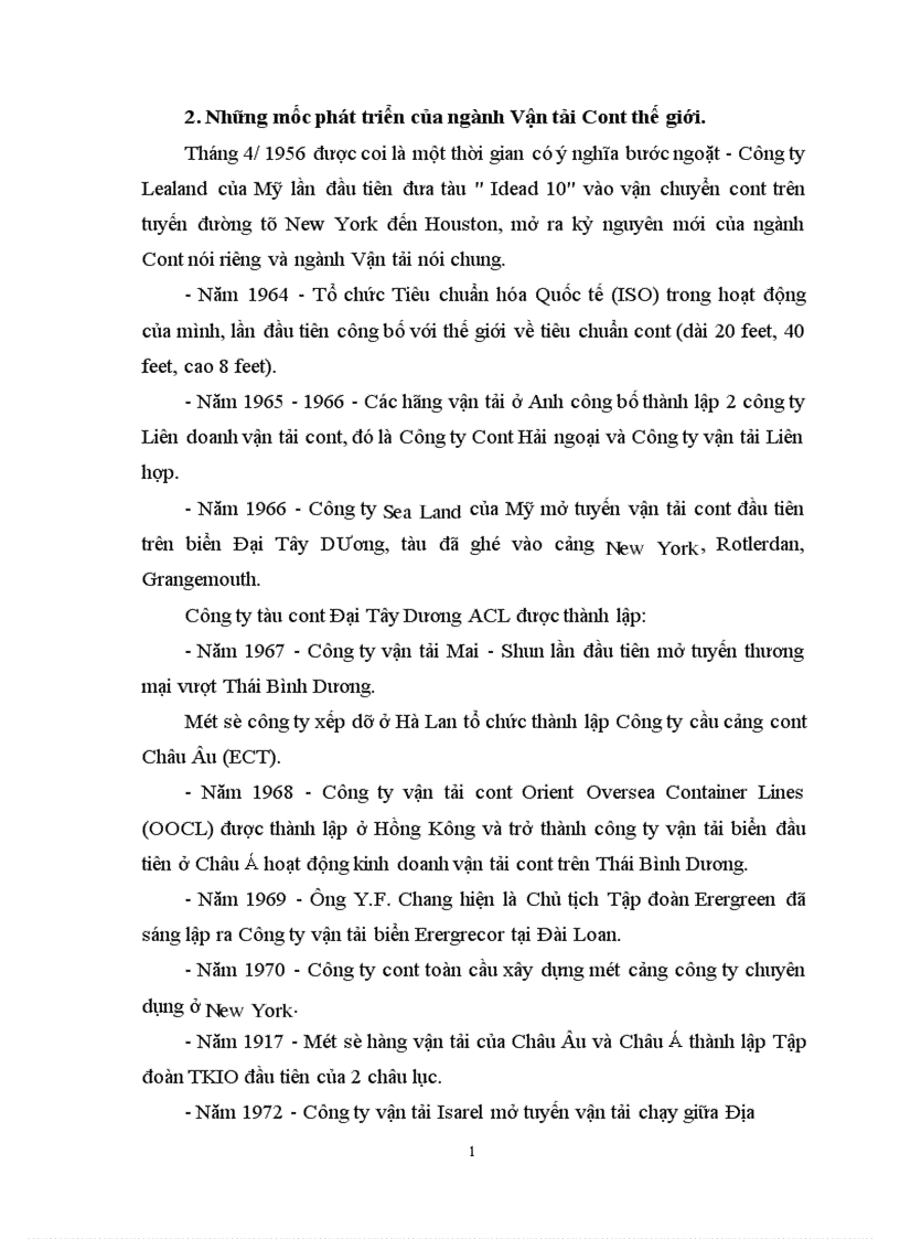 image for page Vận tải Container Thực trạng và phương hướng phát triển tại Việt Nam 1
