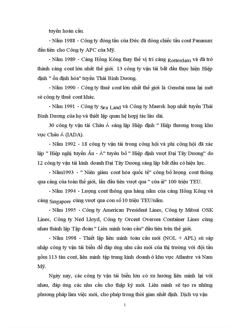 image for page Vận tải Container Thực trạng và phương hướng phát triển tại Việt Nam 1