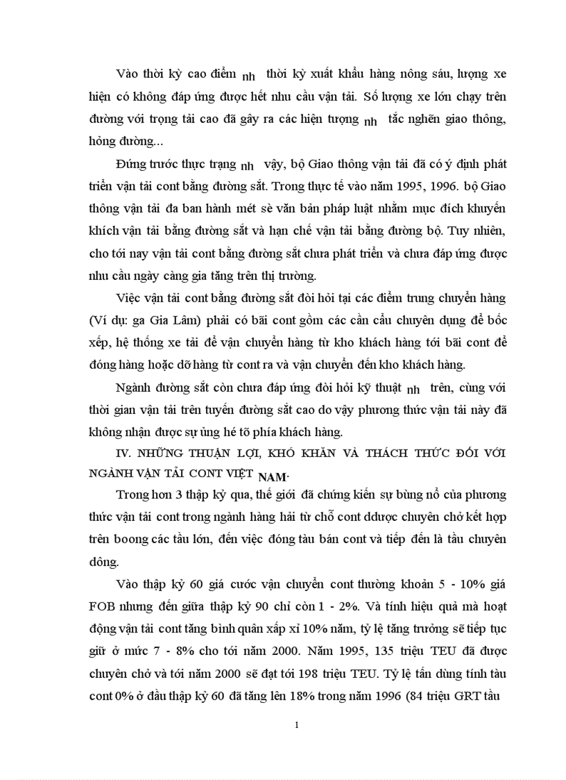 image for page Vận tải Container Thực trạng và phương hướng phát triển tại Việt Nam 1