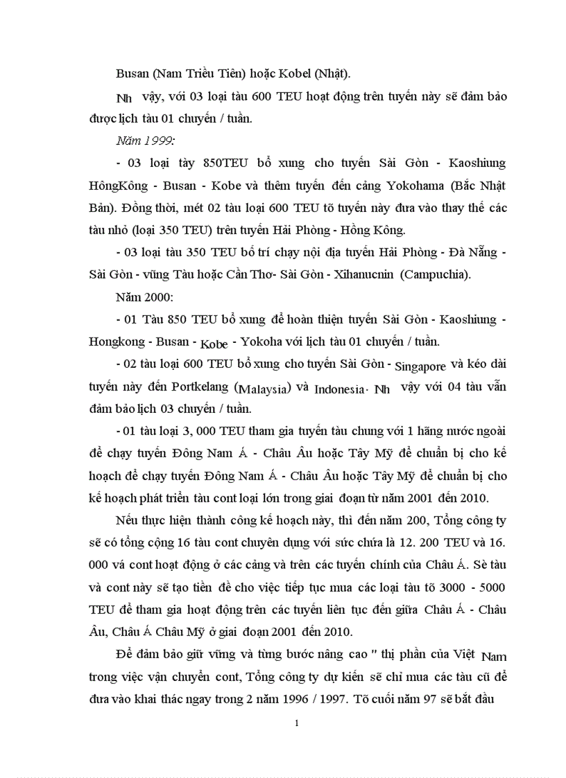 image for page Vận tải Container Thực trạng và phương hướng phát triển tại Việt Nam 1