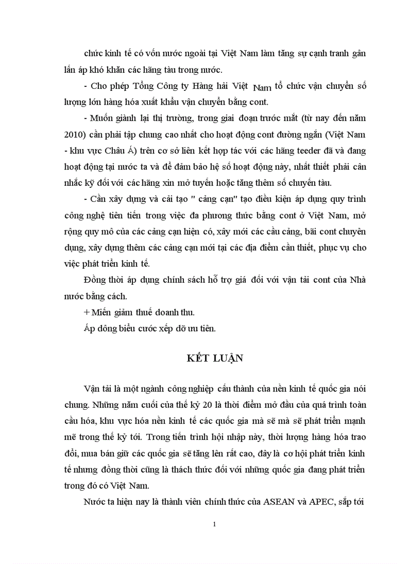 image for page Vận tải Container Thực trạng và phương hướng phát triển tại Việt Nam 1