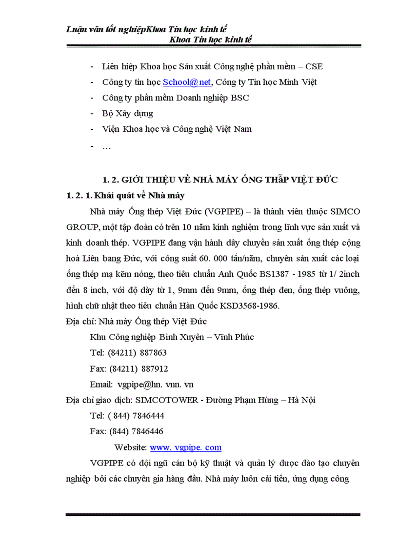 image for page Phân tích và thiết kế phân hệ kế toán Bán hàng và công nợ phải thu của nhà máy ống thép Việt Đức 1