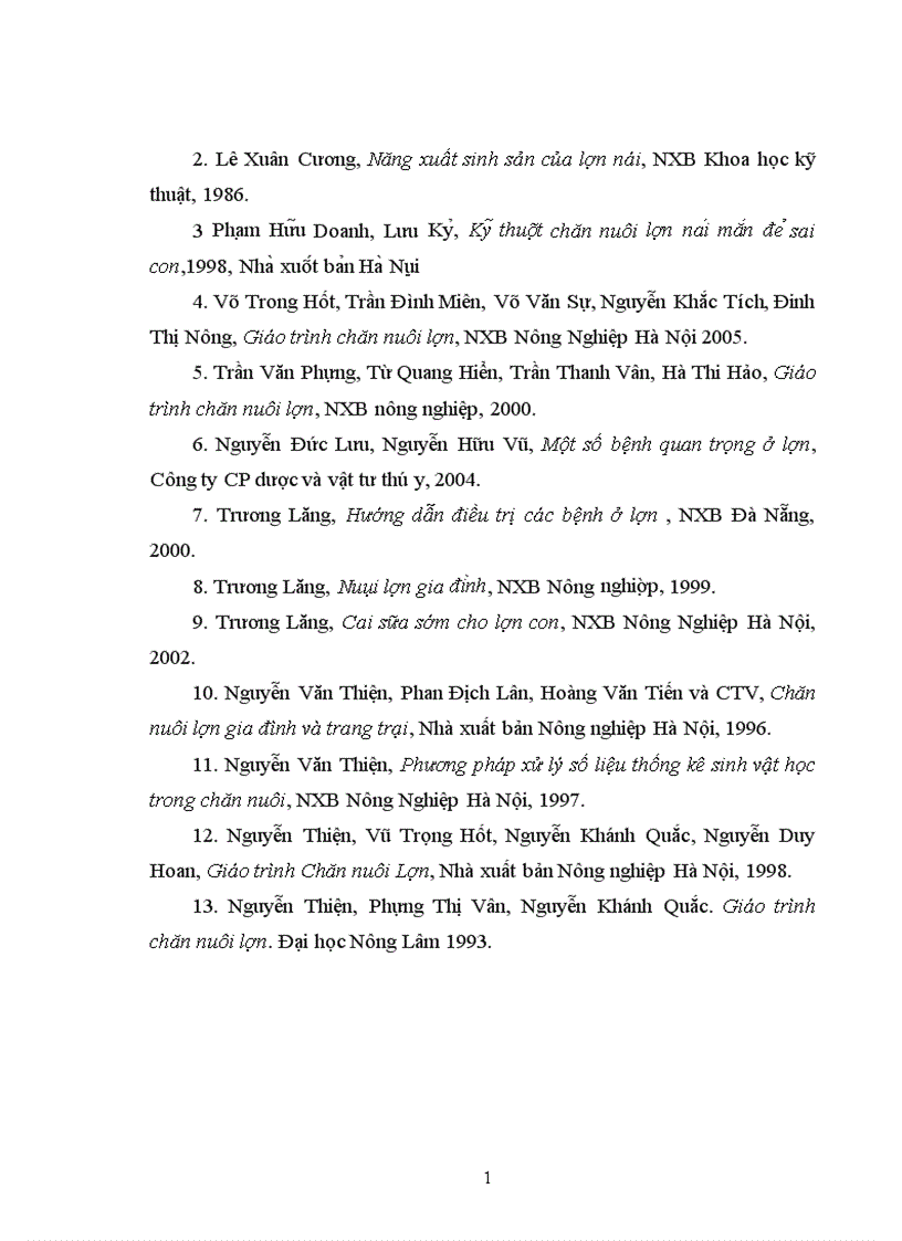 image for page Khảo sát một số chỉ tiêu sản xuất của đàn lợn nái địa phương tại nông hộ ở xã Tân Tiến huyện Bạch Thông tỉnh Bắc Kạn