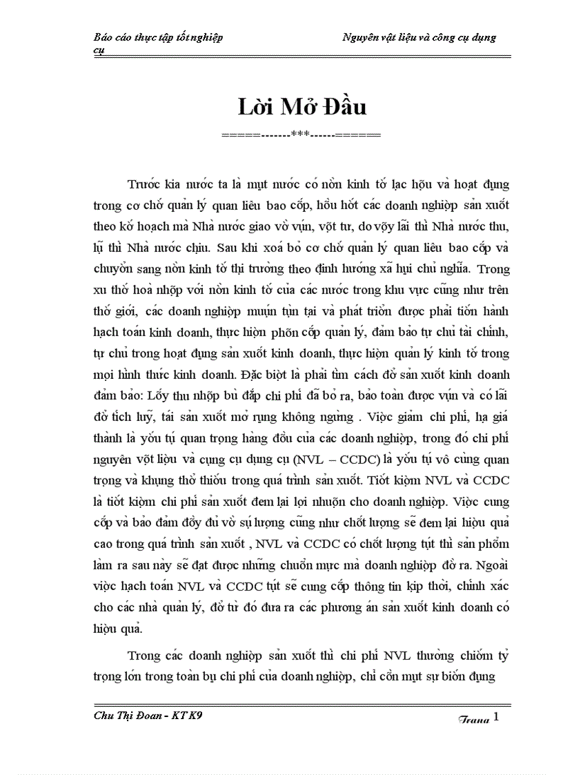 image for page Thư c tê công ta c kê toa n NVL va CCDC ta i Công ty TNHH SX TM Vu Ha i