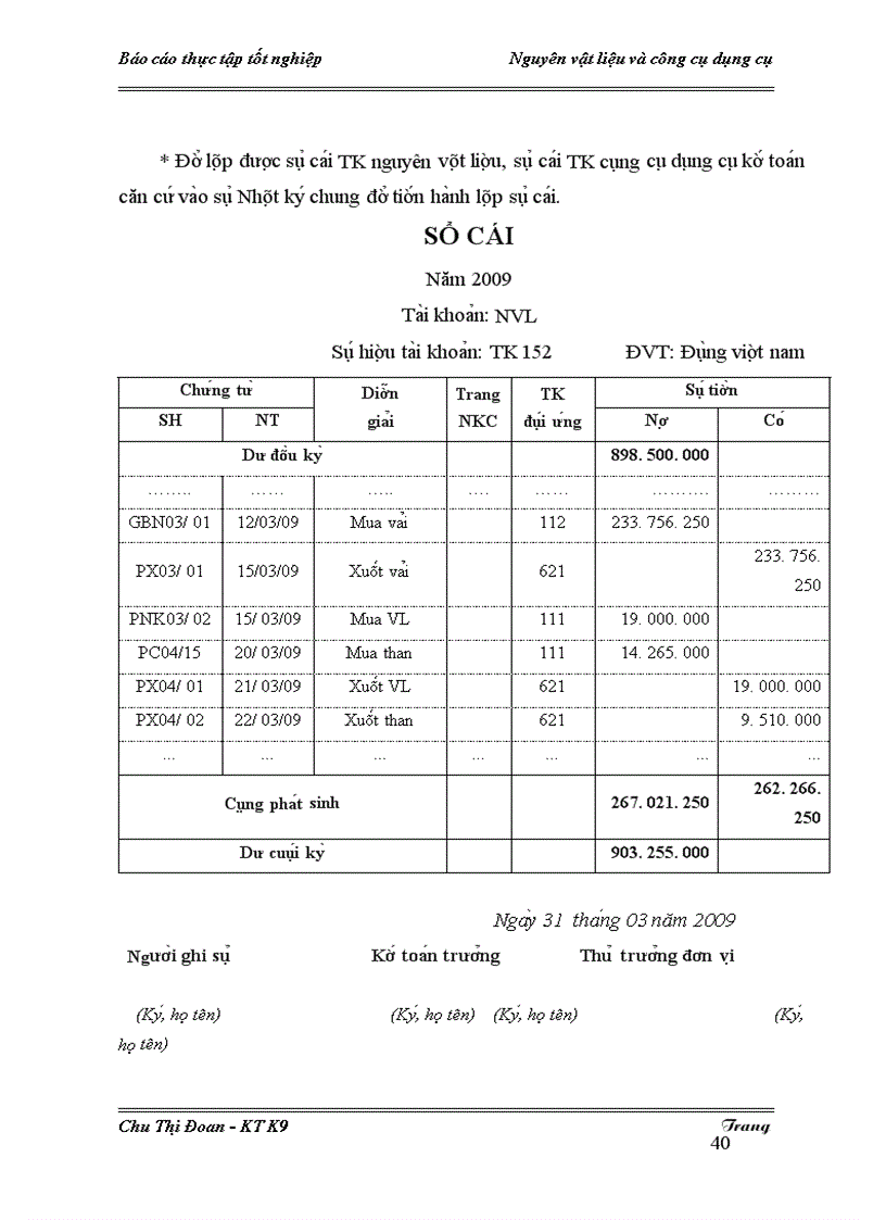 image for page Thư c tê công ta c kê toa n NVL va CCDC ta i Công ty TNHH SX TM Vu Ha i