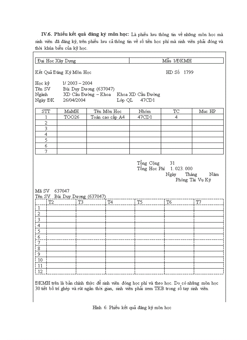 image for page Phát triển phần mềm quản lý học tập theo tín chỉ của trường ĐHXD