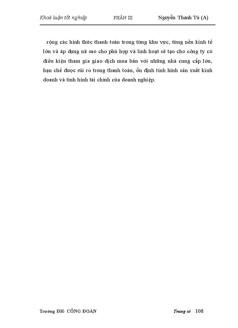 image for page Hoàn thiện công tác kế toán các nghiệp vụ thanh toán với người mua hàng và người cung cấp tại Công ty Dệt vải Công nghiệp Hà Nội 1