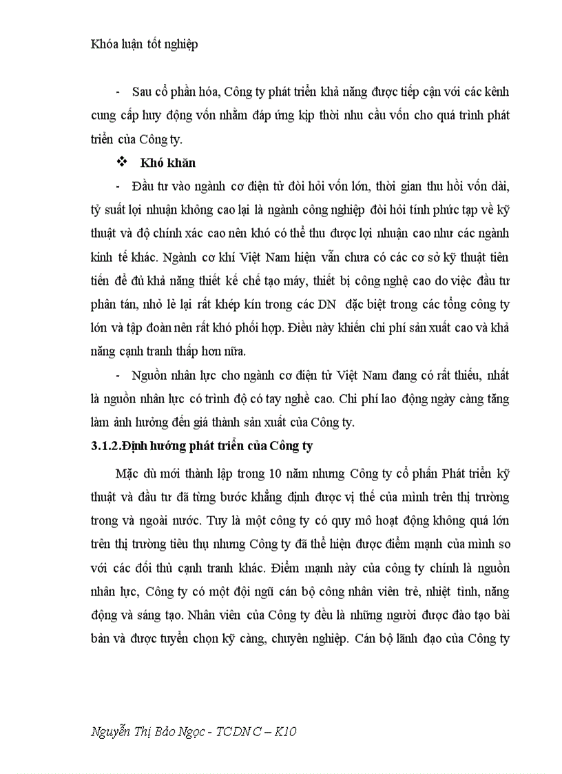 image for page Giải pháp nhằm nâng cao hiệu quả sử dụng vốn lưu động tại Công ty cổ phần Phát triển kỹ thuật và đầu tư