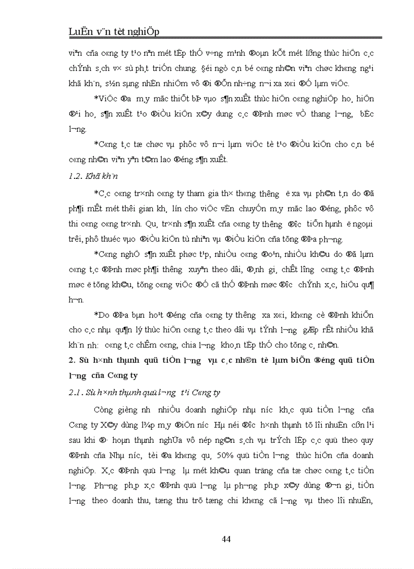 image for page Những giải pháp nhằm cải tiến các hình thức trả lương tại Công ty Xây dựng lắp máy điện nước Hà nội