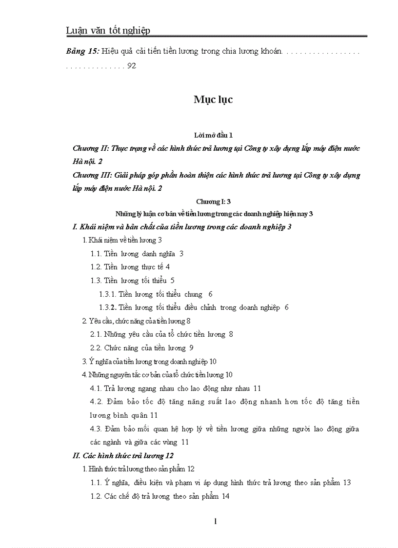 image for page Những giải pháp nhằm cải tiến các hình thức trả lương tại Công ty Xây dựng lắp máy điện nước Hà nội