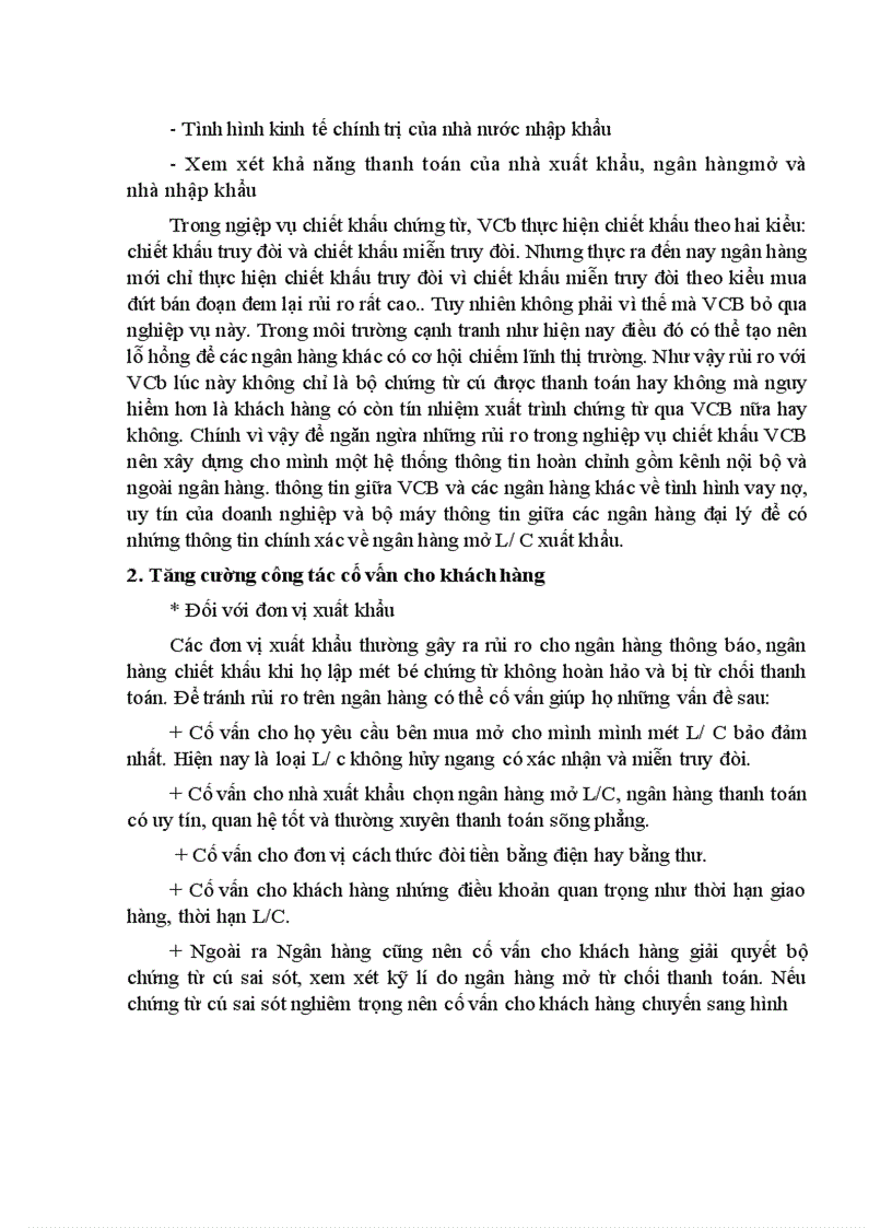 image for page Một số giải pháp nâng cao hiệu quả trong công tác thanh toán hàng xuất nhập khẩu bằng phương thức tính dụng chứng từ tại Ngân hàng Ngoại thương Việt Nam 1