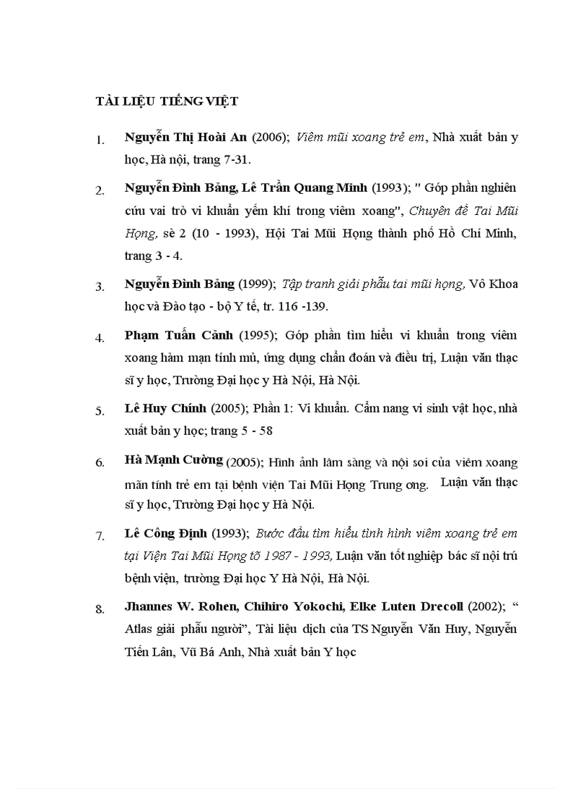 image for page Nghiên cứu đặc điểm lâm sàng cận lâm sàng của viêm xoang nhiễm khuẩn ở trẻ em 1