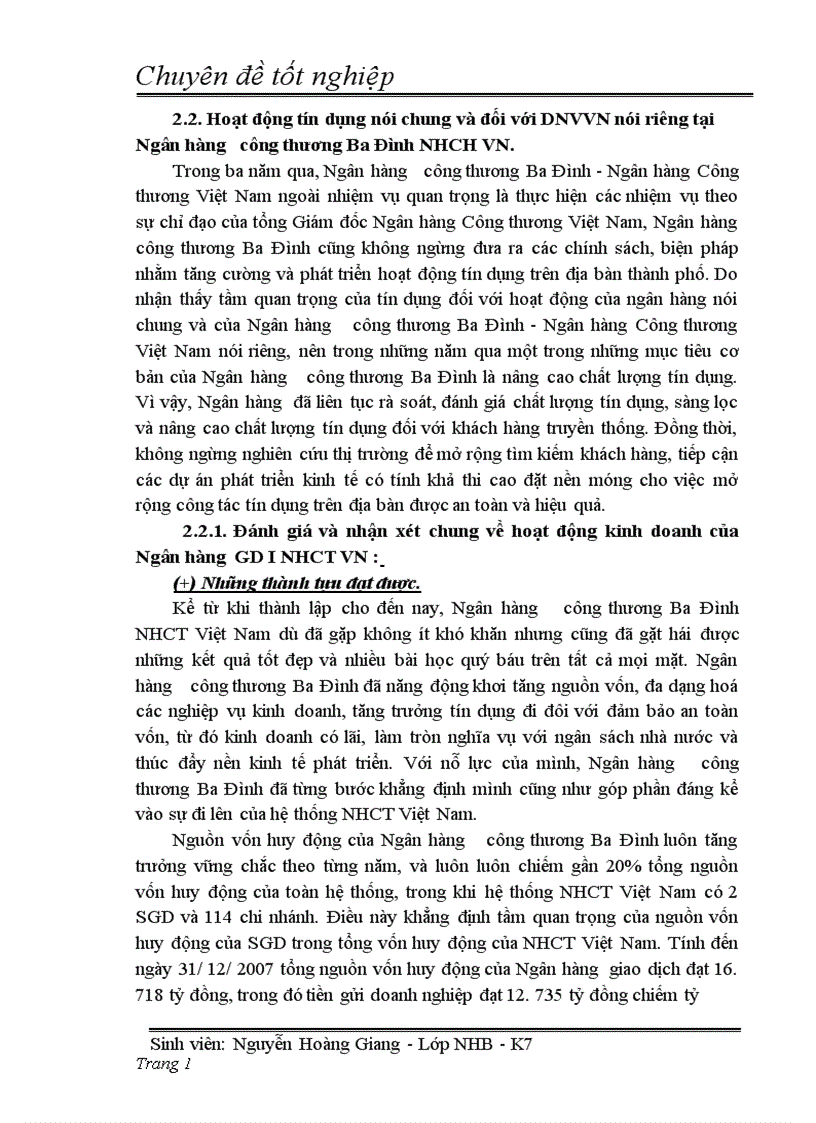image for page Giải pháp nâng cao chất lượng tín dụng đối với doanh nghiệp vừa và nhỏ tại ngân hàng công thương khu vực Ba Đình thuộc ngân hàng TMCP công thương Việt Nam 1
