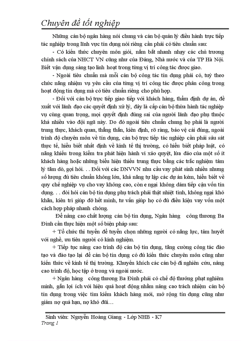 image for page Giải pháp nâng cao chất lượng tín dụng đối với doanh nghiệp vừa và nhỏ tại ngân hàng công thương khu vực Ba Đình thuộc ngân hàng TMCP công thương Việt Nam 1