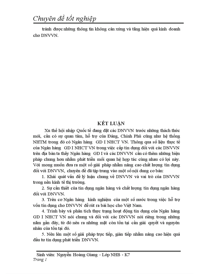 image for page Giải pháp nâng cao chất lượng tín dụng đối với doanh nghiệp vừa và nhỏ tại ngân hàng công thương khu vực Ba Đình thuộc ngân hàng TMCP công thương Việt Nam 1