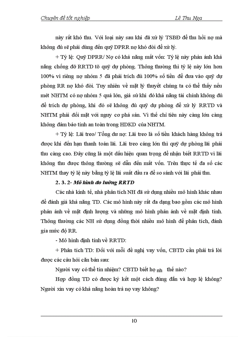 image for page Giải pháp phòng ngừa và hạn chế rủi ro tín dụng tại NHNo PTNT Huyện Ngọc Lặc Tỉnh Thanh Hoá 1
