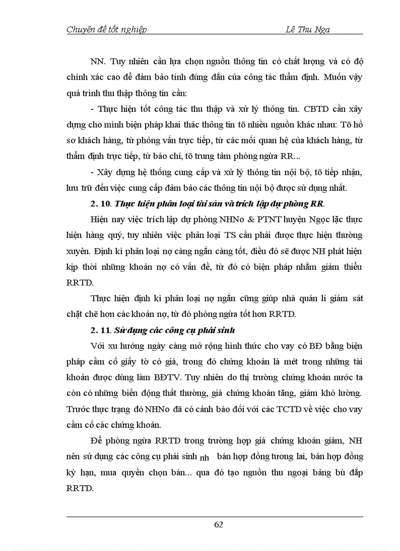 image for page Giải pháp phòng ngừa và hạn chế rủi ro tín dụng tại NHNo PTNT Huyện Ngọc Lặc Tỉnh Thanh Hoá 1