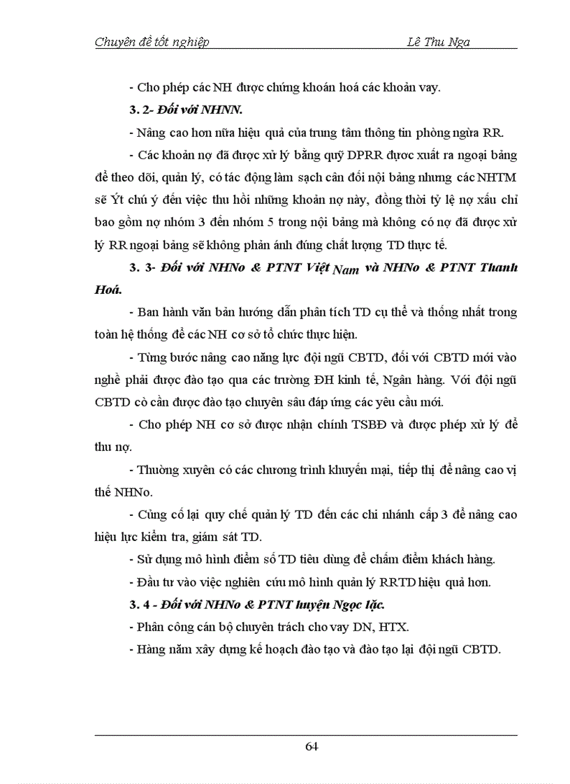 image for page Giải pháp phòng ngừa và hạn chế rủi ro tín dụng tại NHNo PTNT Huyện Ngọc Lặc Tỉnh Thanh Hoá 1