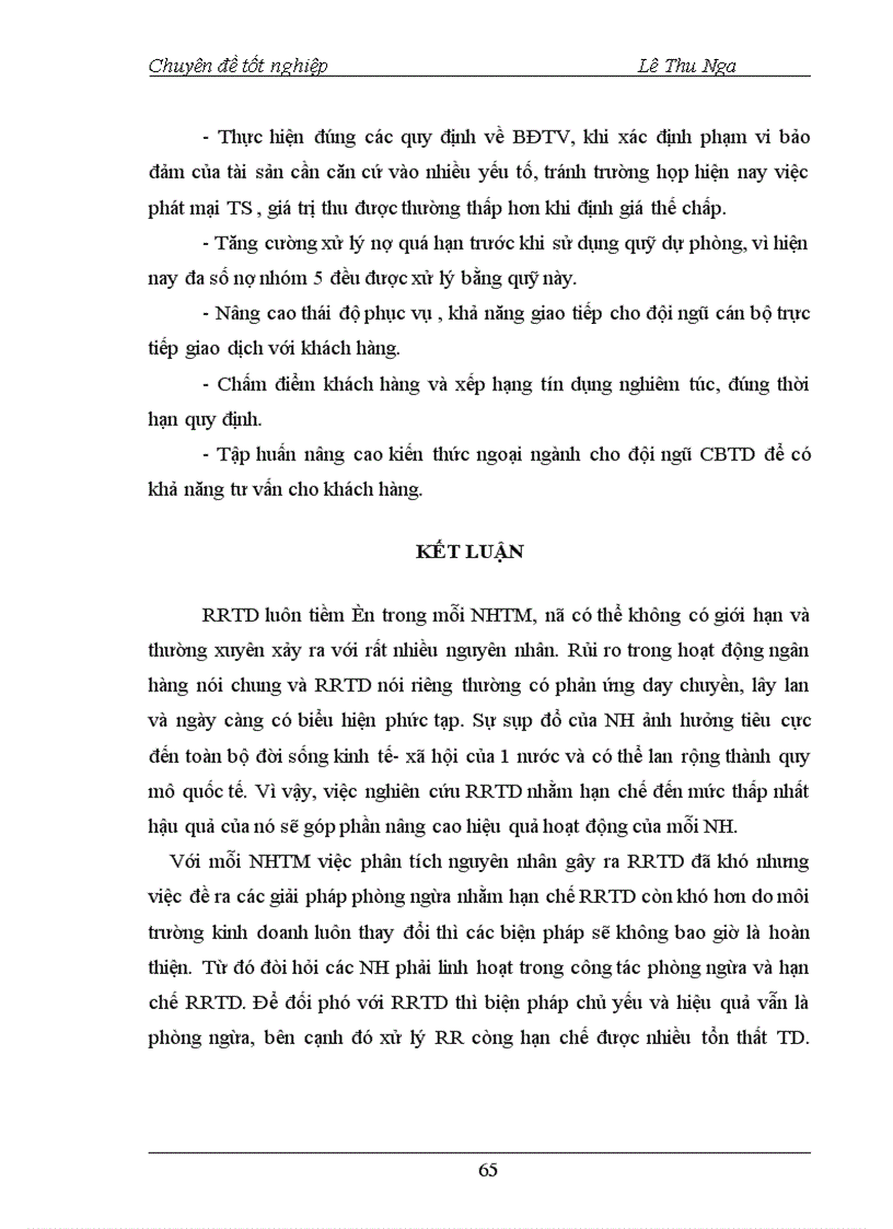 image for page Giải pháp phòng ngừa và hạn chế rủi ro tín dụng tại NHNo PTNT Huyện Ngọc Lặc Tỉnh Thanh Hoá 1