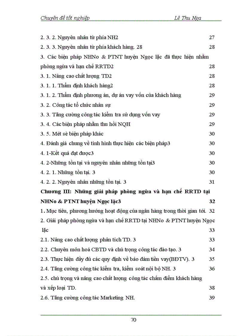 image for page Giải pháp phòng ngừa và hạn chế rủi ro tín dụng tại NHNo PTNT Huyện Ngọc Lặc Tỉnh Thanh Hoá 1