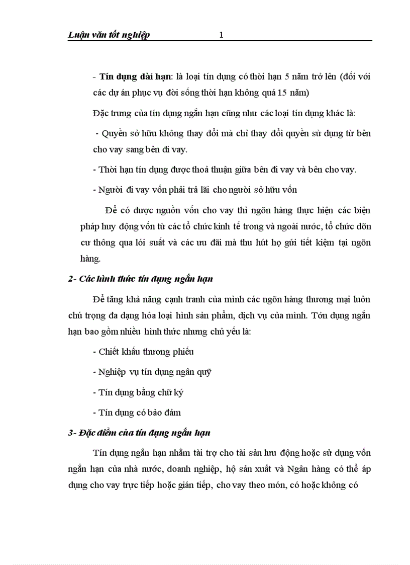 image for page Quản lý tín dụng ngắn hạn tại chi nhánh Ngân hàng ĐT PT Hưng Yên 1