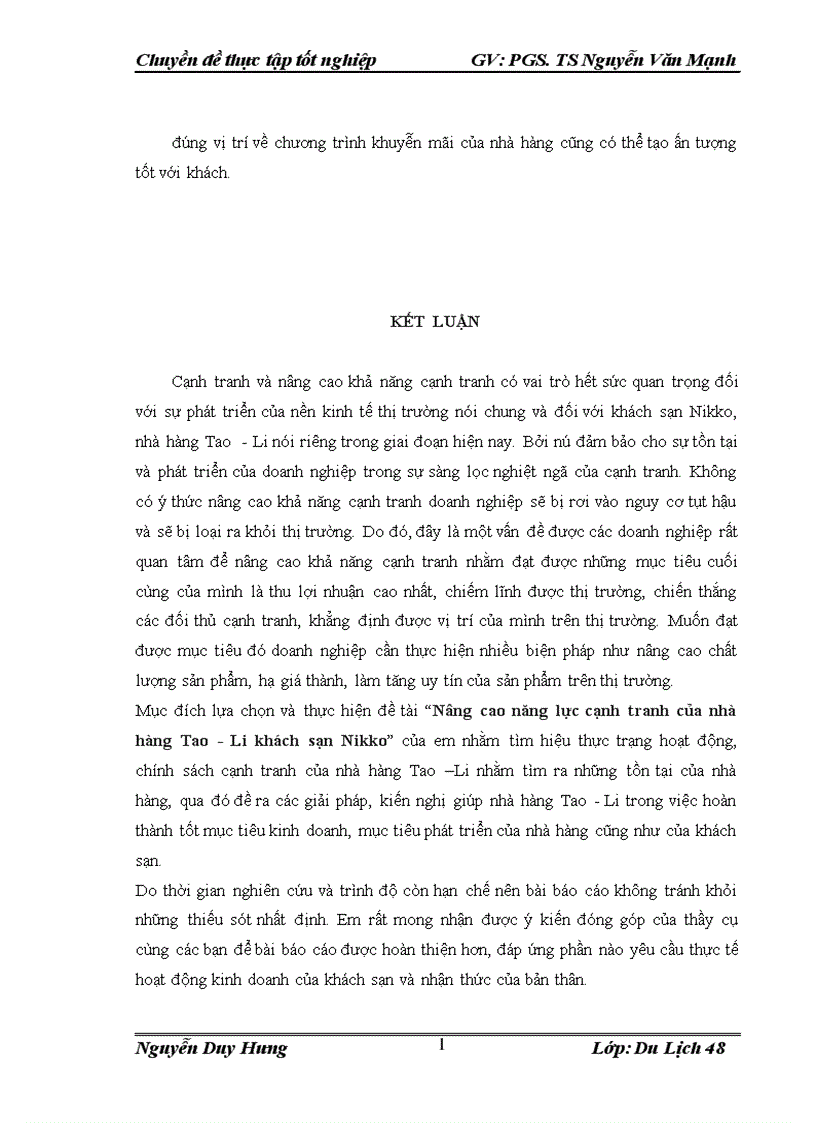 image for page Nâng cao năng lực cạnh tranh của nhà hàng Tao Li khách sạn Nikko 1