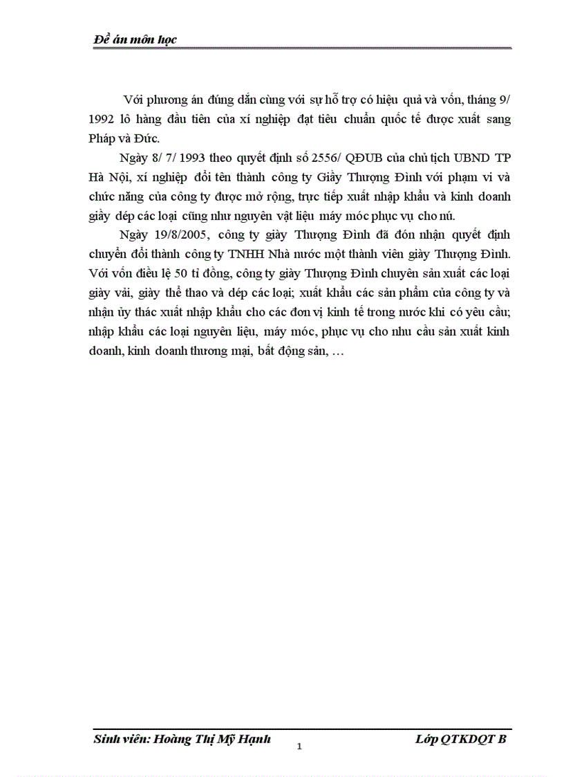 image for page Ảnh hưởng của luật chống bán phá giá của EU tới hoạt động xuất khẩu của công ty TNHH Nhà nước một thành viên giày Thượng Đình