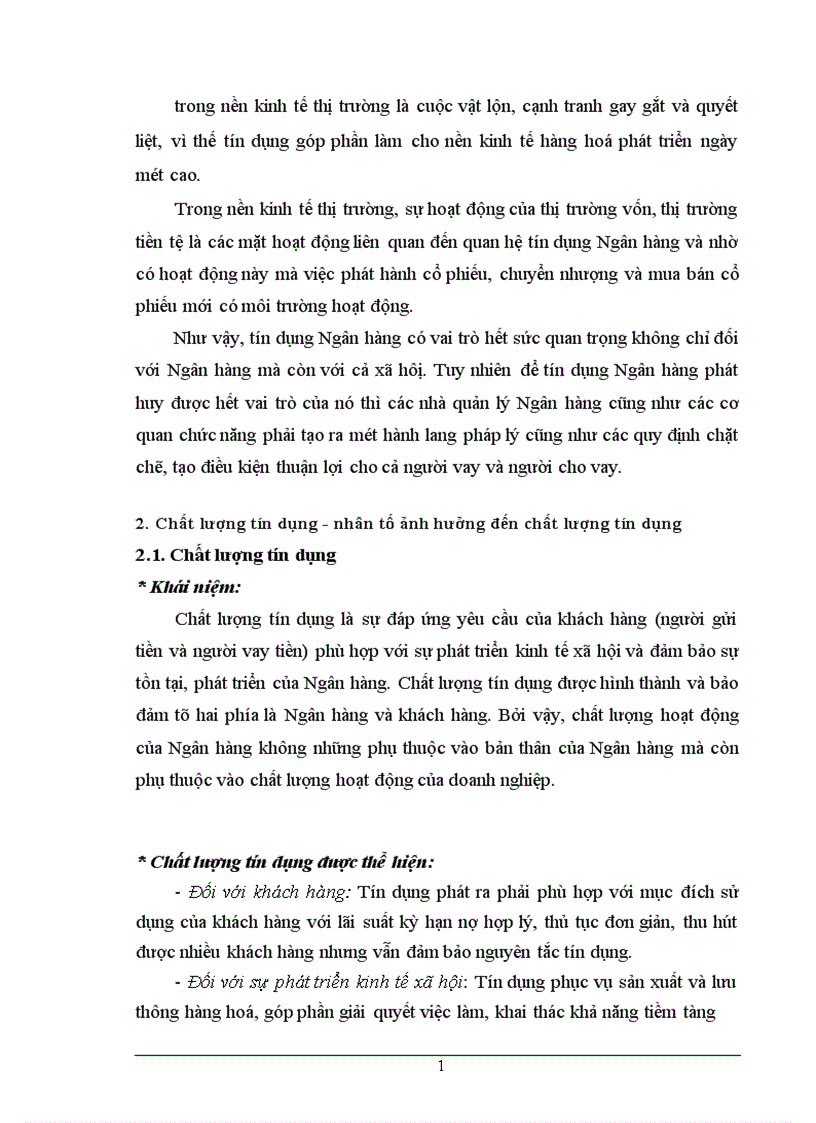 image for page Chất lượng tín dụng ngân hàng hiện trạng và giải pháp nâng cao chất lượng tín dụng tại NHTMCP Eximbank Hà Nội 1