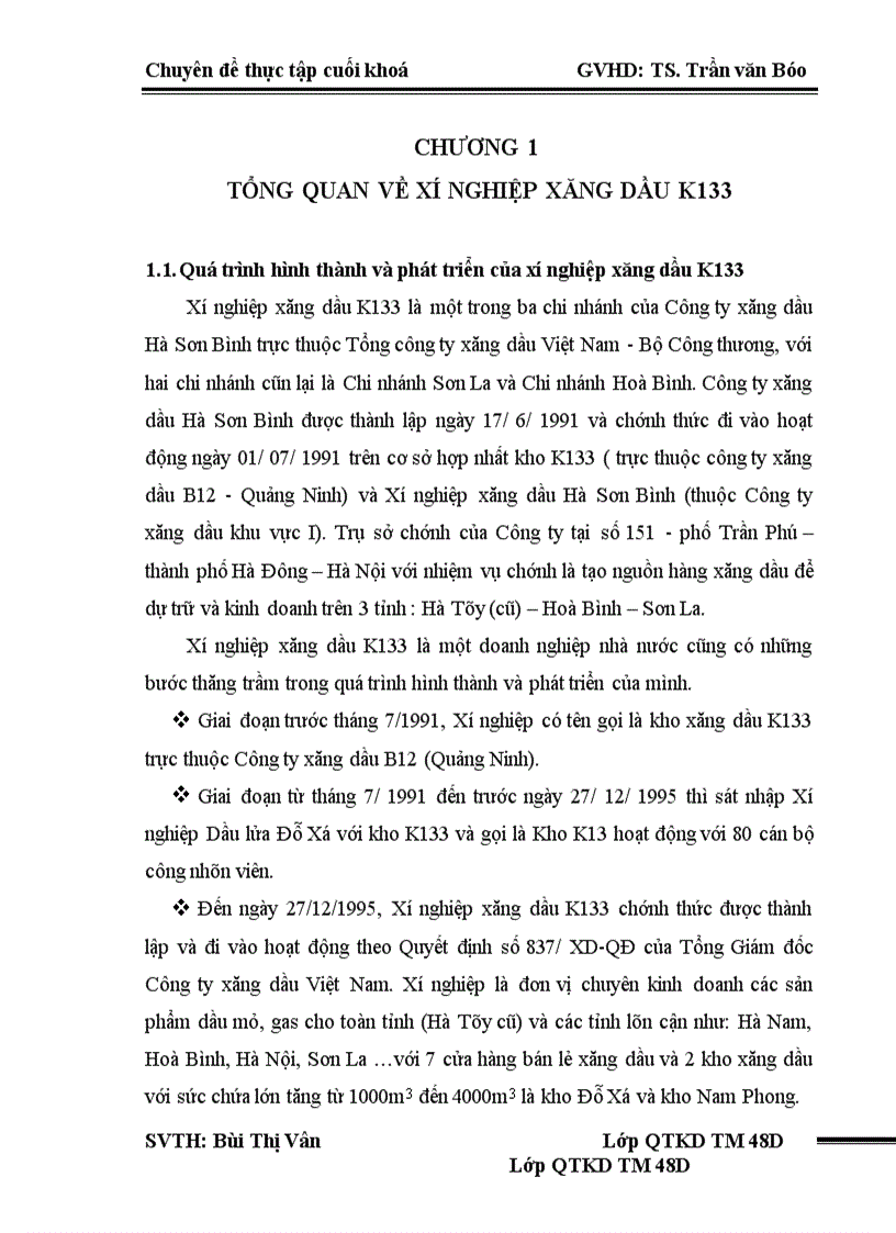 image for page Giải pháp nâng cao hiệu quả kinh doanh của Xí nghiệp xăng dầu K133