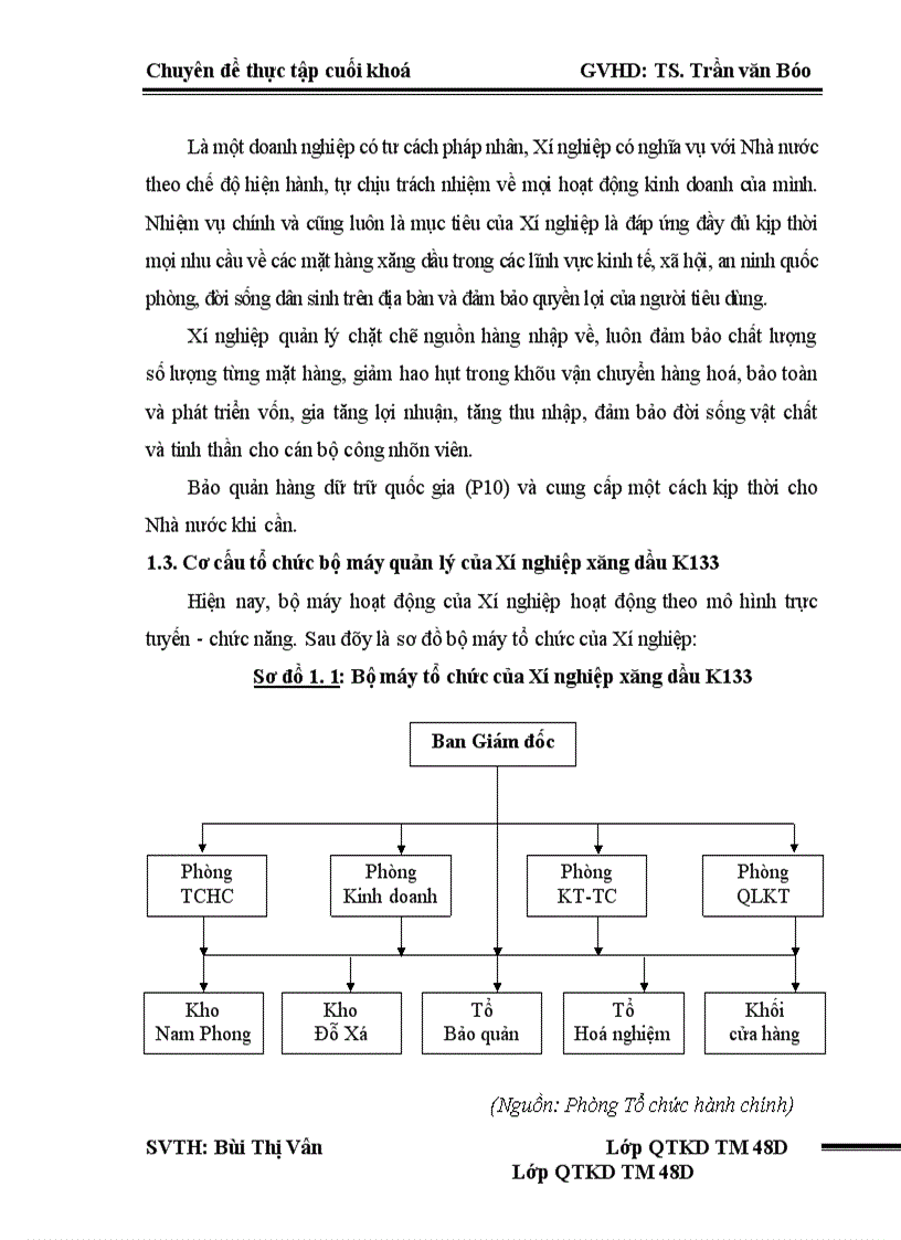image for page Giải pháp nâng cao hiệu quả kinh doanh của Xí nghiệp xăng dầu K133