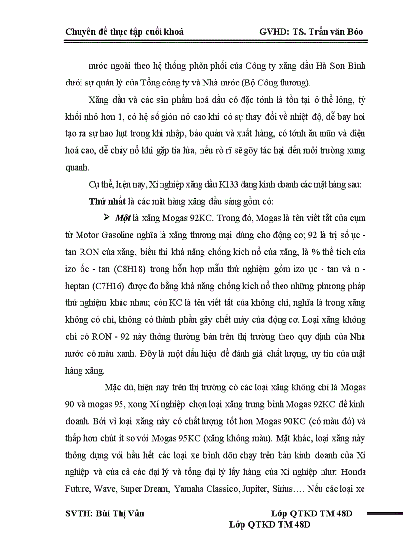 image for page Giải pháp nâng cao hiệu quả kinh doanh của Xí nghiệp xăng dầu K133