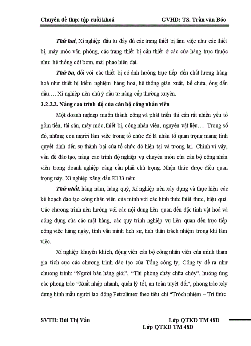 image for page Giải pháp nâng cao hiệu quả kinh doanh của Xí nghiệp xăng dầu K133